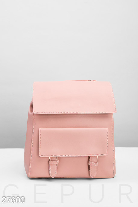

Рюкзак с пряжками, Рюкзак-27600, Пудрово-розовый