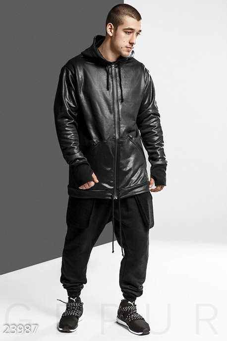 

Мужская спортивная куртка, Куртка-23987, Черный
